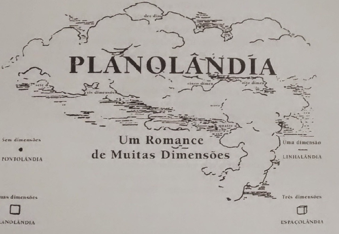 Livro Planolândia, um romance em muitas dimensões (Edwin A. Abott)