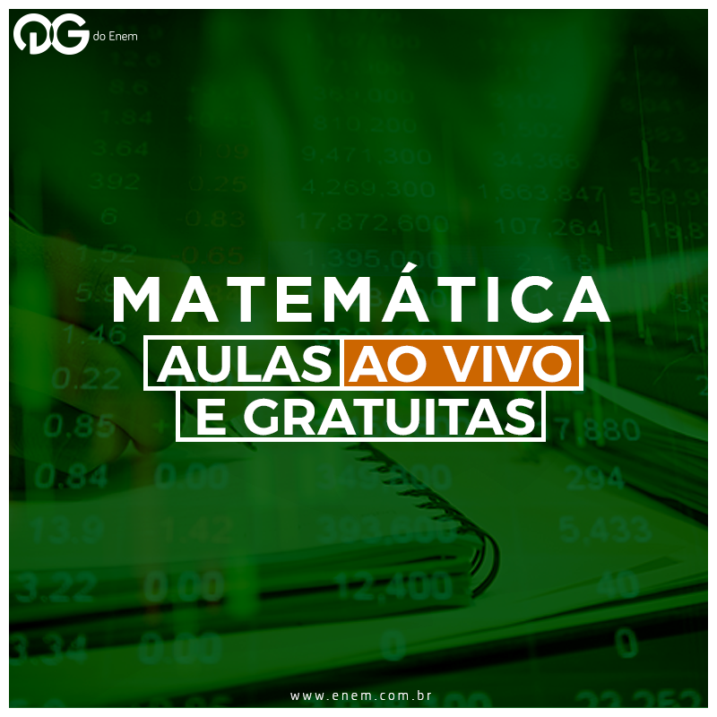 Matemática - Aulas ao Vivo e Gratuitas
