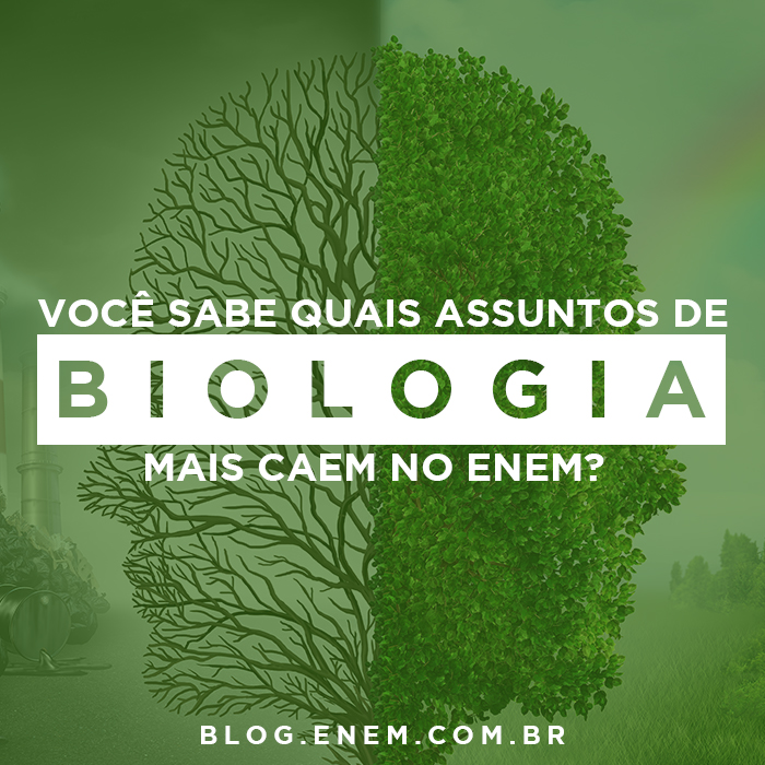Os assuntos de Biologia que mais caem no Enem