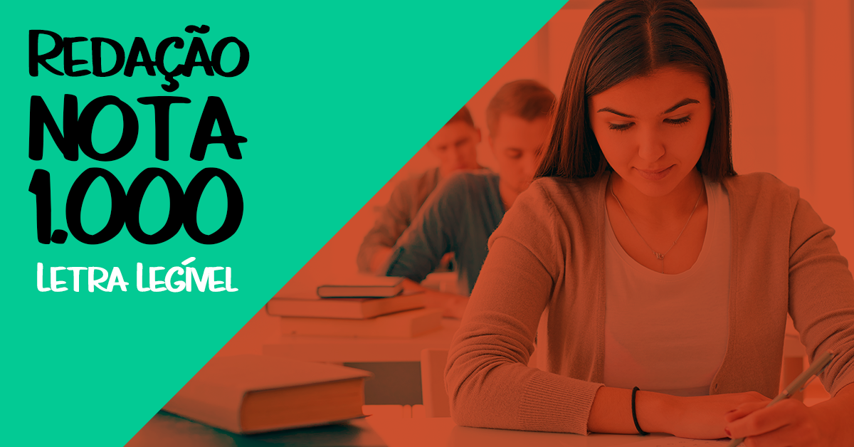 Redação Nota 1000 – Letra Legível