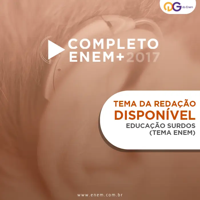 Tema de Redação: Desafios para a formação educacional de surdos no Brasil