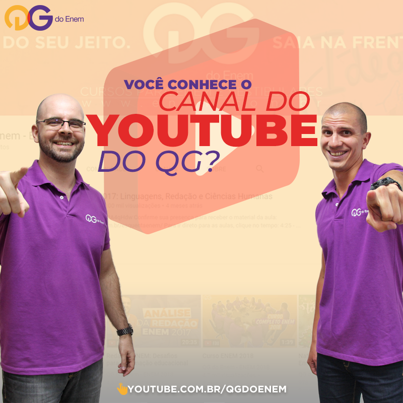Você conhece o canal do YouTube do QG?
