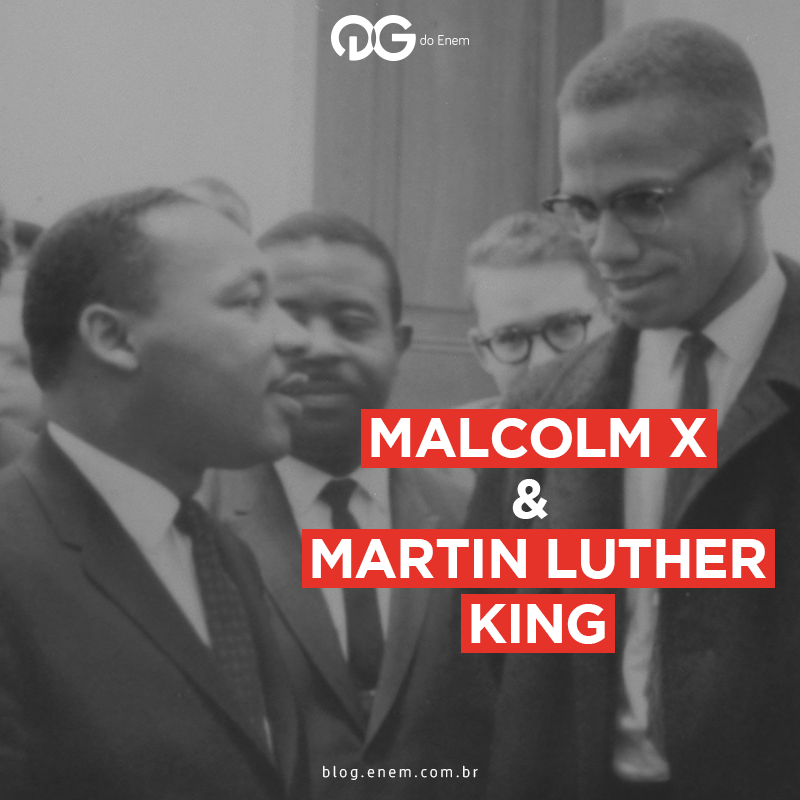 Malcolm X e Martin Luther King