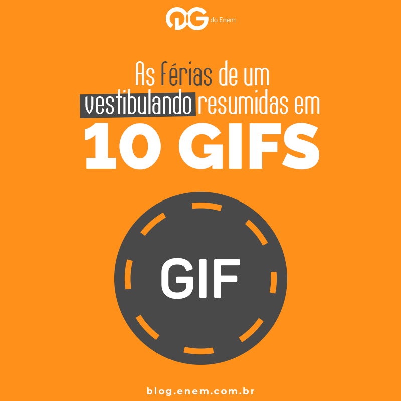 As férias de um vestibulando resumidas em 10 gifs