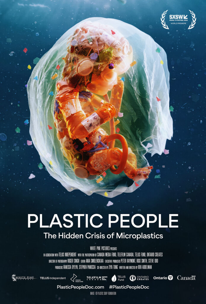 Pôster do documentário Plastic People: The Hidden Crisis of Microplastics