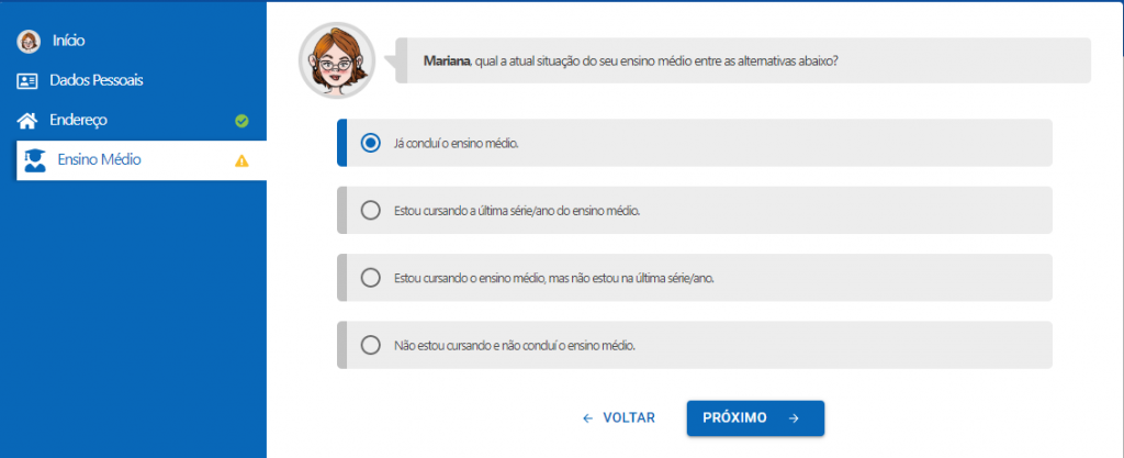 Isenção do Enem: questionário sobre o ensino médio