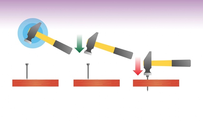 figura ilustrativa de um martelo, tipos de energia mecânica