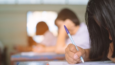 menina escrevendo em folha, tipos de dissertação