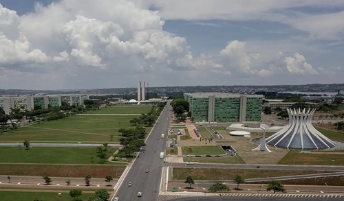vista aérea de Brasília, resultado do CNU